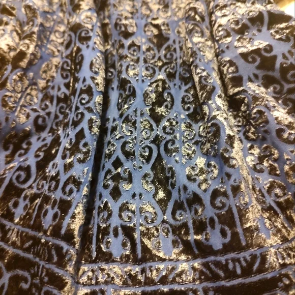 🐦 Beautiful Max Studio Flocked Velvet Scrolled Damask Camisole Tank Blouse - XL - Picture 12 of 16